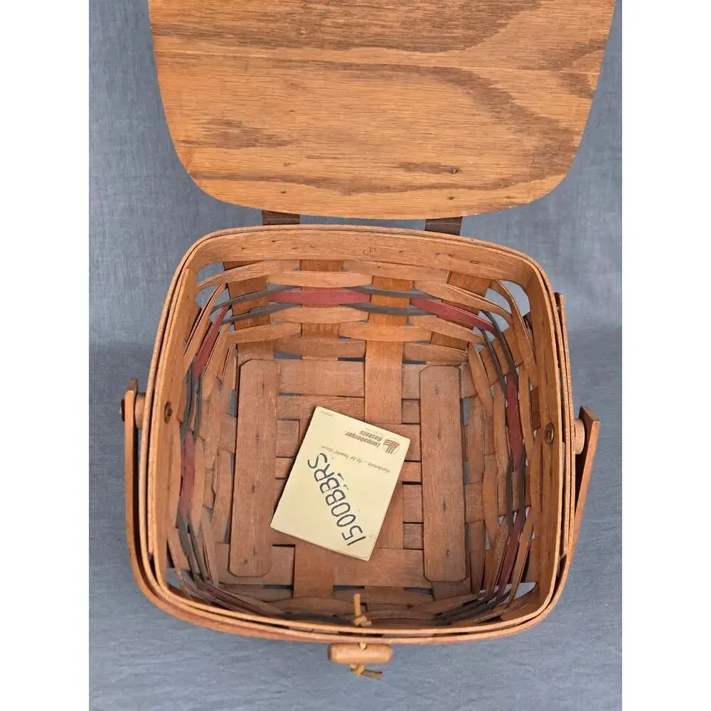 Longaberger 1989 Sponsor Share the Tradition Basket ~ Award Basket Signed by Fam